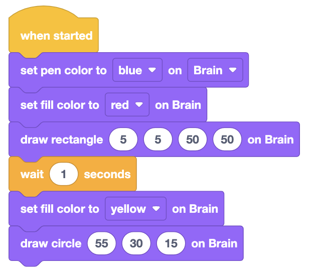 Which of the following program draws the image below?