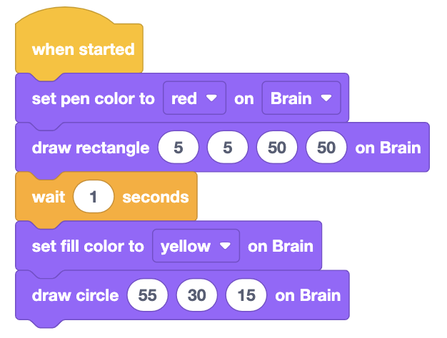 Which of the following program draws the image below?