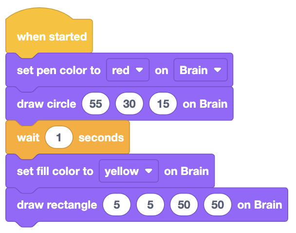 Which of the following program draws the image below?