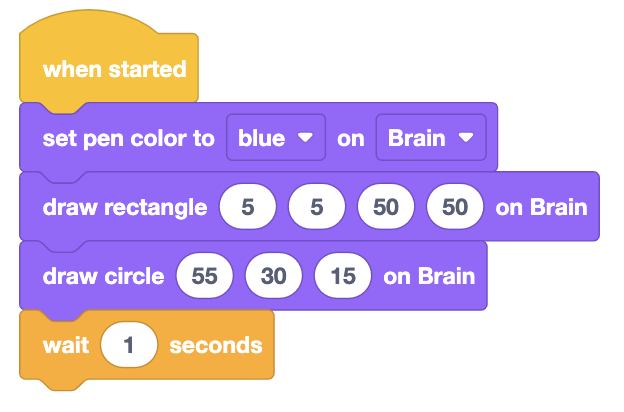 Which of the following program draws the image below?